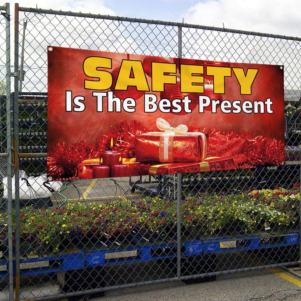 Durable Vinyl Banner - 60x144 Inches, Weatherproof & Industrial Grade with 10 Grommets for Secure Installation | Perfect for Yard Signs, Safety Warnings, Construction Sites, and Outdoor Events