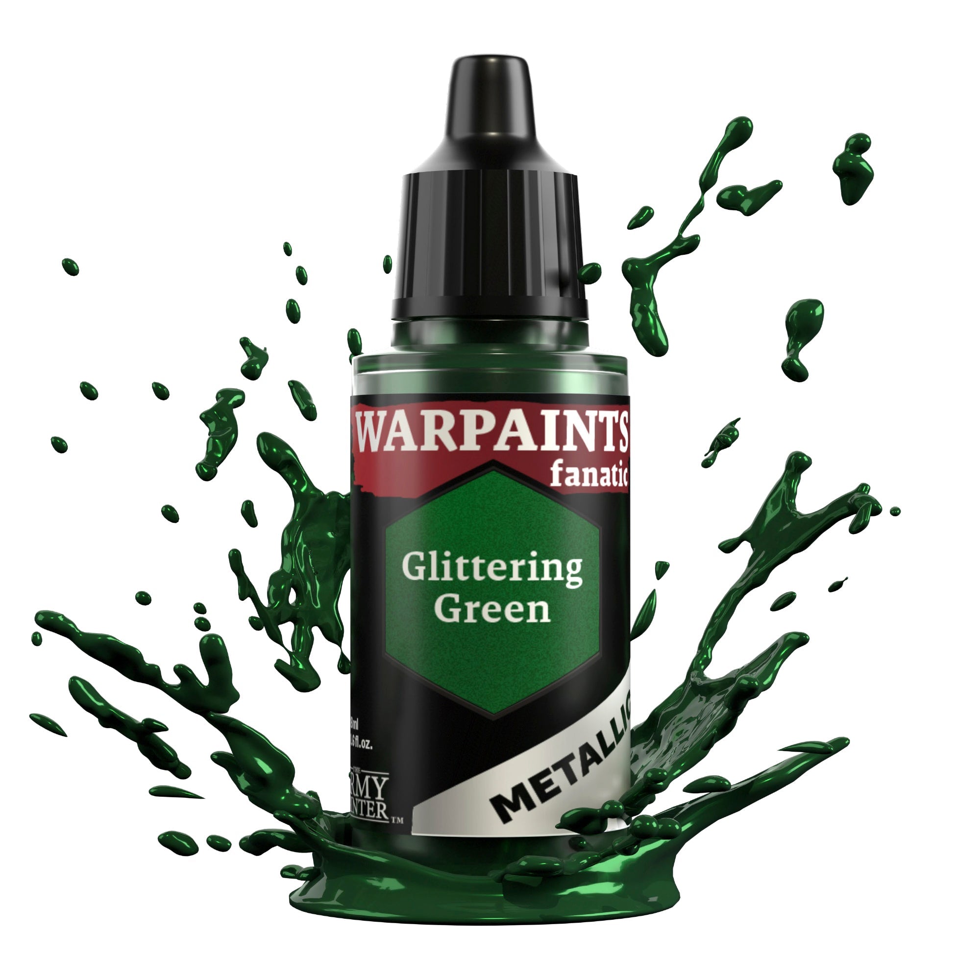 Warpaints Fanatic Metallic Eyeshadow - Glittering Green Shimmer Makeup for Party & Night Out Looks | Vegan & Cruelty-Free