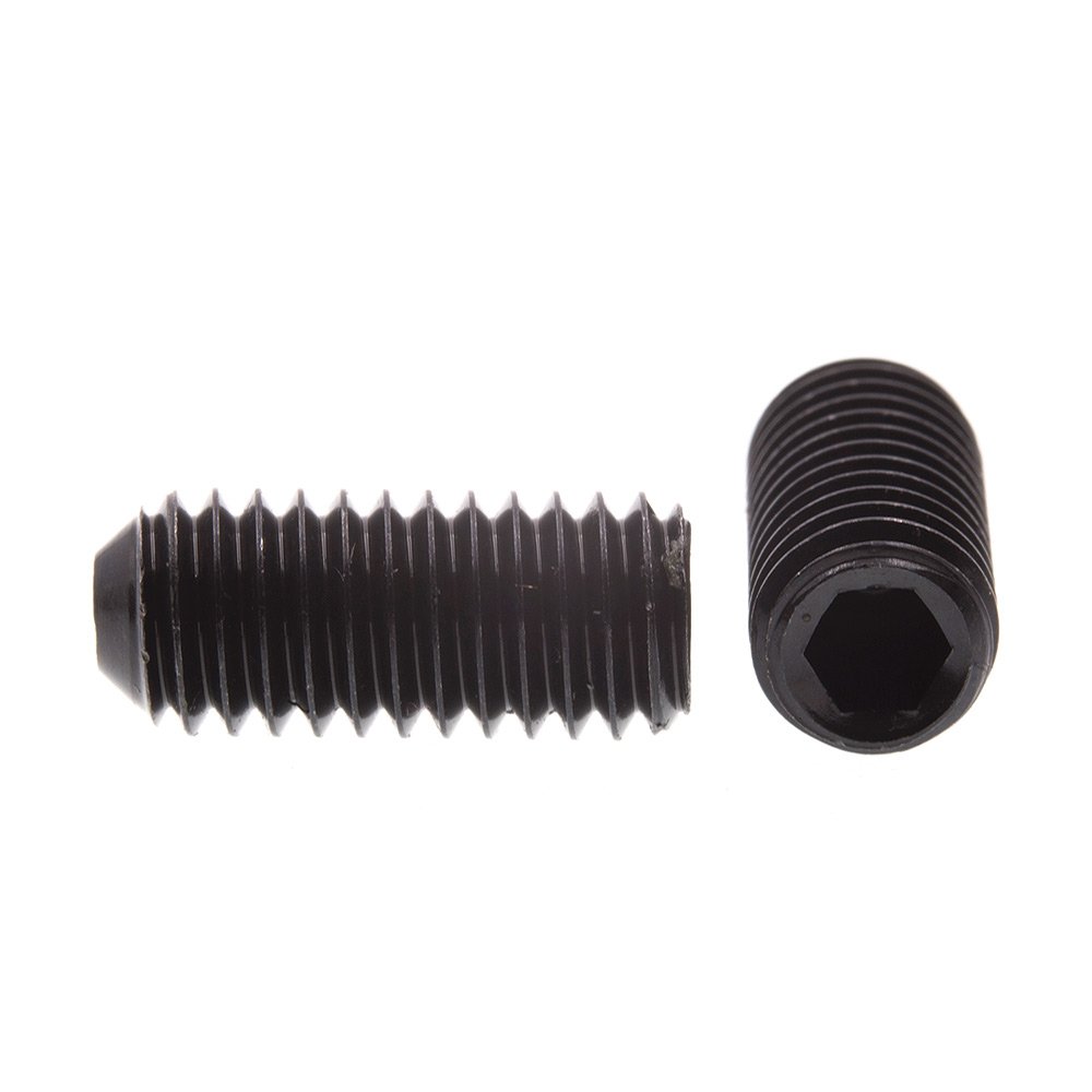 Prime-Line 9186323 M6-1.0 X 14MM Black Oxide Coated Steel Metric Socket Set Screws (10 Pack) - Perfect for Automotive, Machinery & DIY Projects