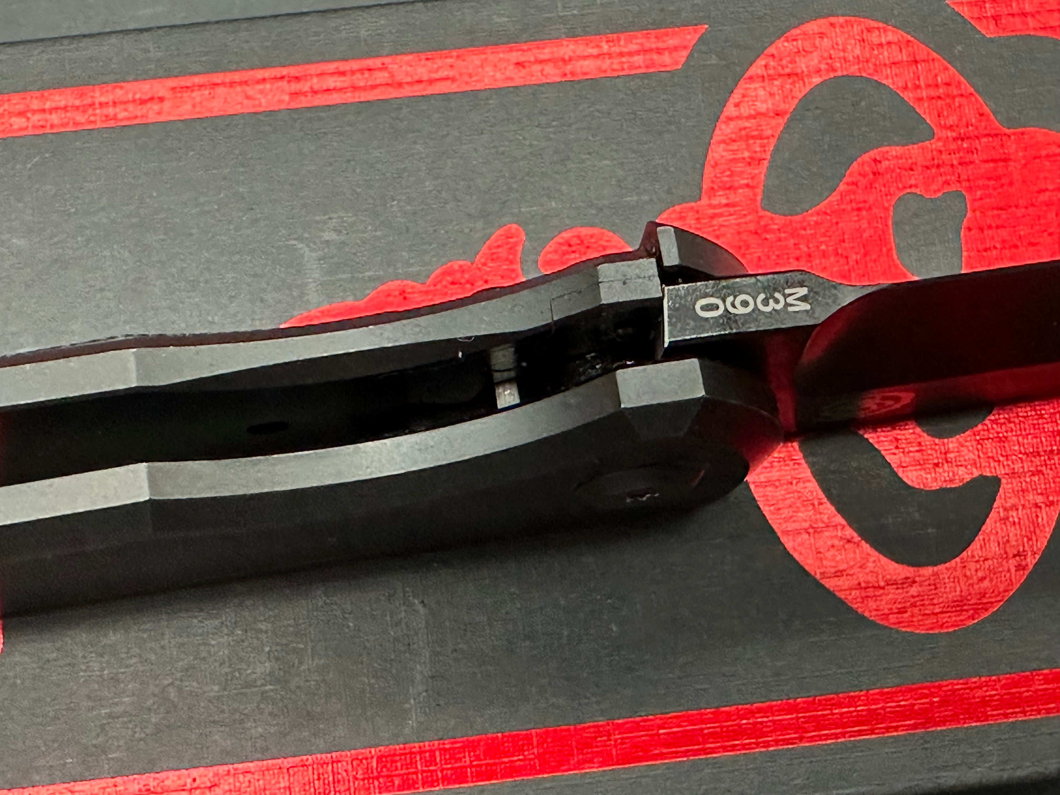 Chaves 229 Kickstop Tanto Folding Knife - Black Micarta Inlay - EDC, Outdoor, Tactical & Survival Gear