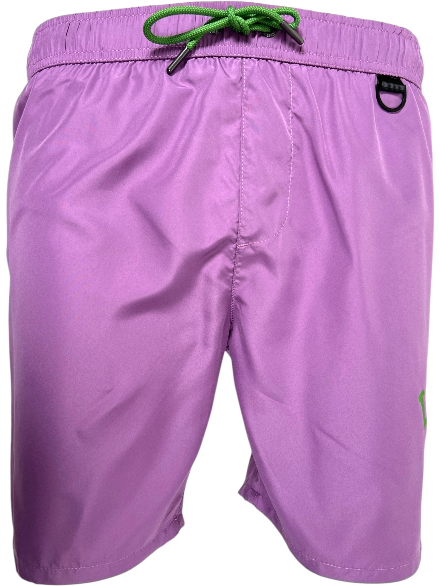 Iceberg ICE25MBM01 Men's Medium Swim Trunks - Quick-Dry, Comfortable Board Shorts for Swimming & Beach Activities (Raspberry Color)