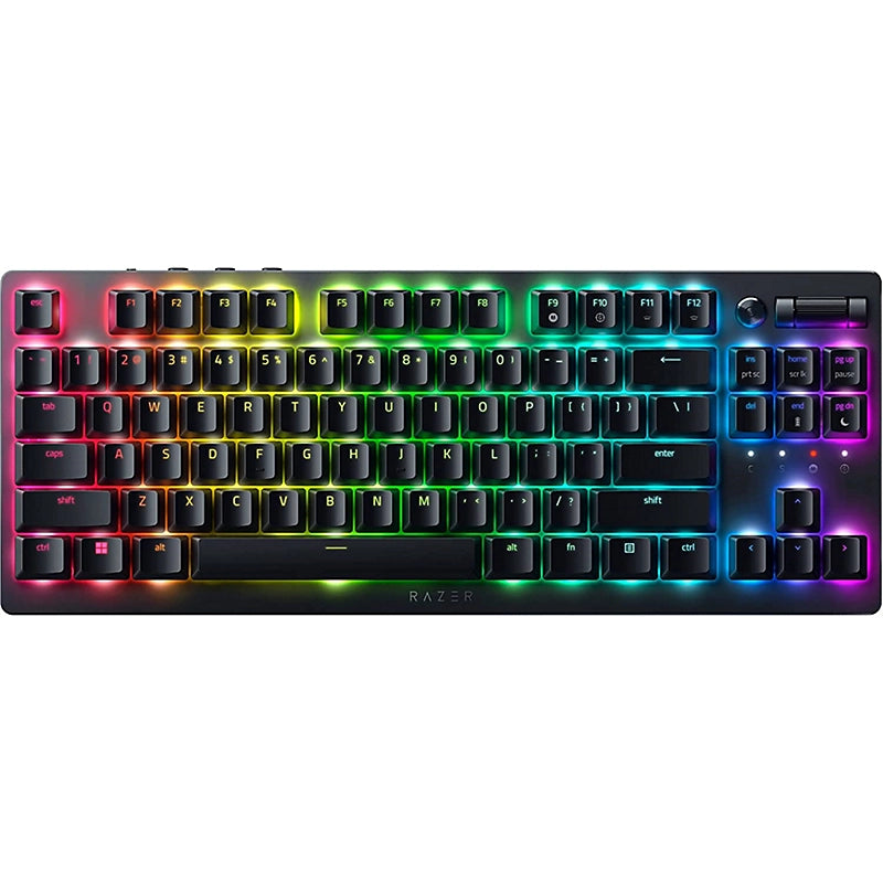 Razer DeathStalker V2 Pro TKL Wireless Gaming Keyboard - 84 Key Low Profile Optical Mechanical Keyboard with Linear Red Switches | Perfect for Esports, Streaming & Office Work