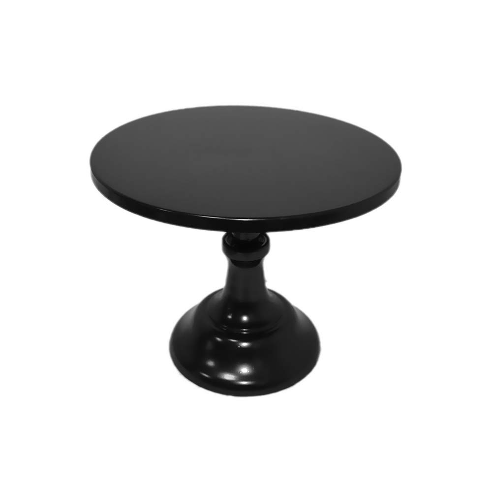 KENTLI 10 Inch Adjustable Height Cake Stand - Premium Wedding & Fondant Cake Display Stand for Bakers - Perfect for Birthday Parties, Weddings & Dessert Tables - Durable Bakeware Accessory (Black)