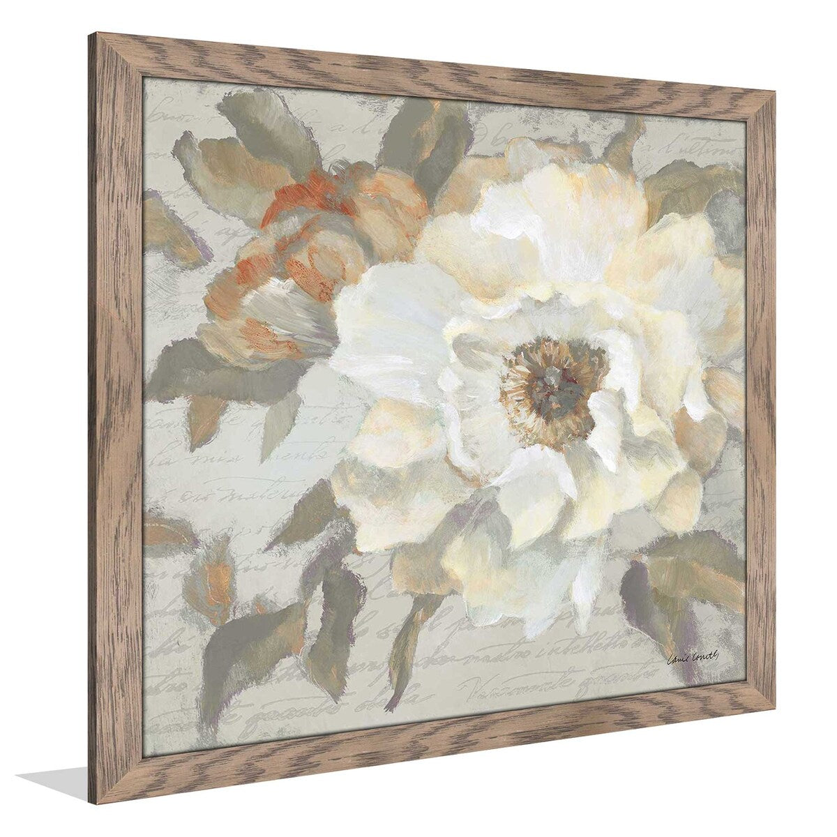 Blooming Peony Letter I Acrylic Print by Lanie Loreth - Elegant Wall Art for Home, Office & Gift Decor
