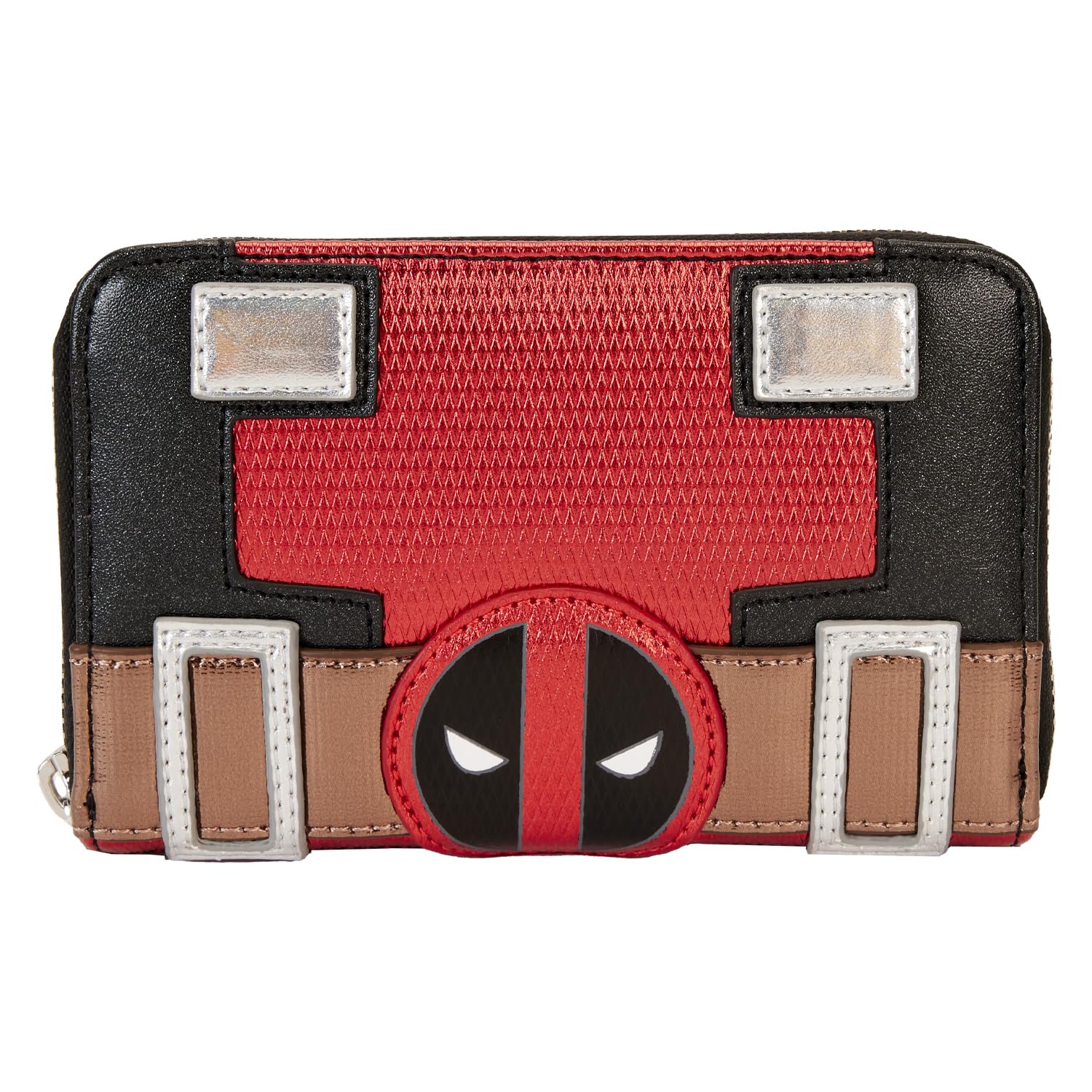 Marvel Deadpool Cosplay Wallet - Loungefly Metallic Design for Superhero Fans | Perfect for Comic Con, Cosplay & Collectors