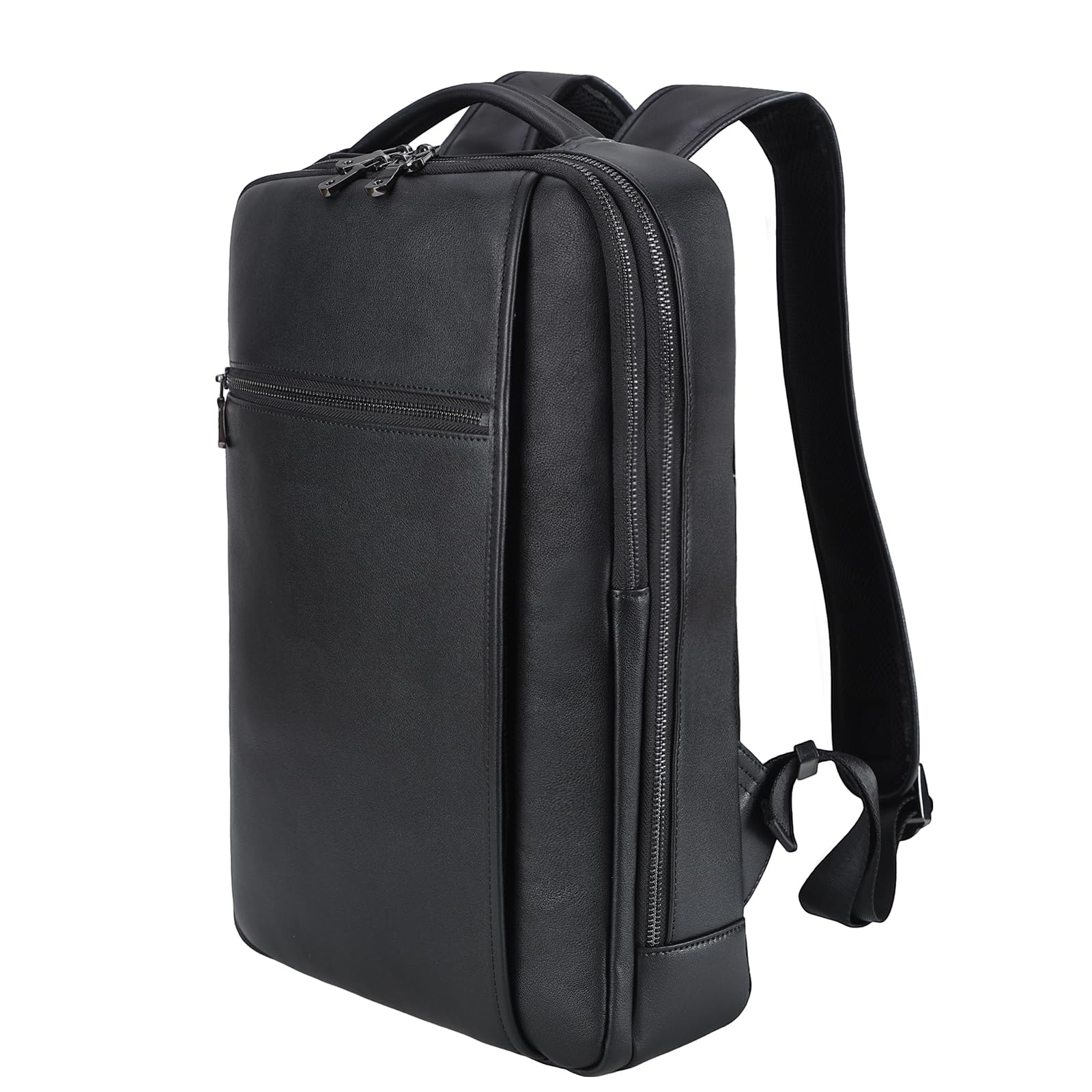 Slim Genuine Leather Business Backpack for 15.6