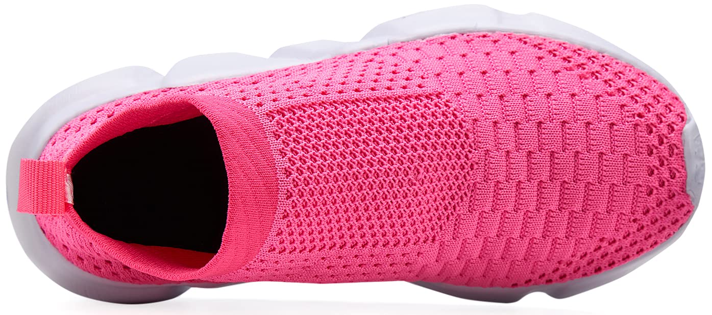 Santiro Boys & Girls Breathable Knit Slip-On Socks Shoes - Lightweight Comfortable Sneakers for Kids Indoor & Outdoor Play, School, Sports