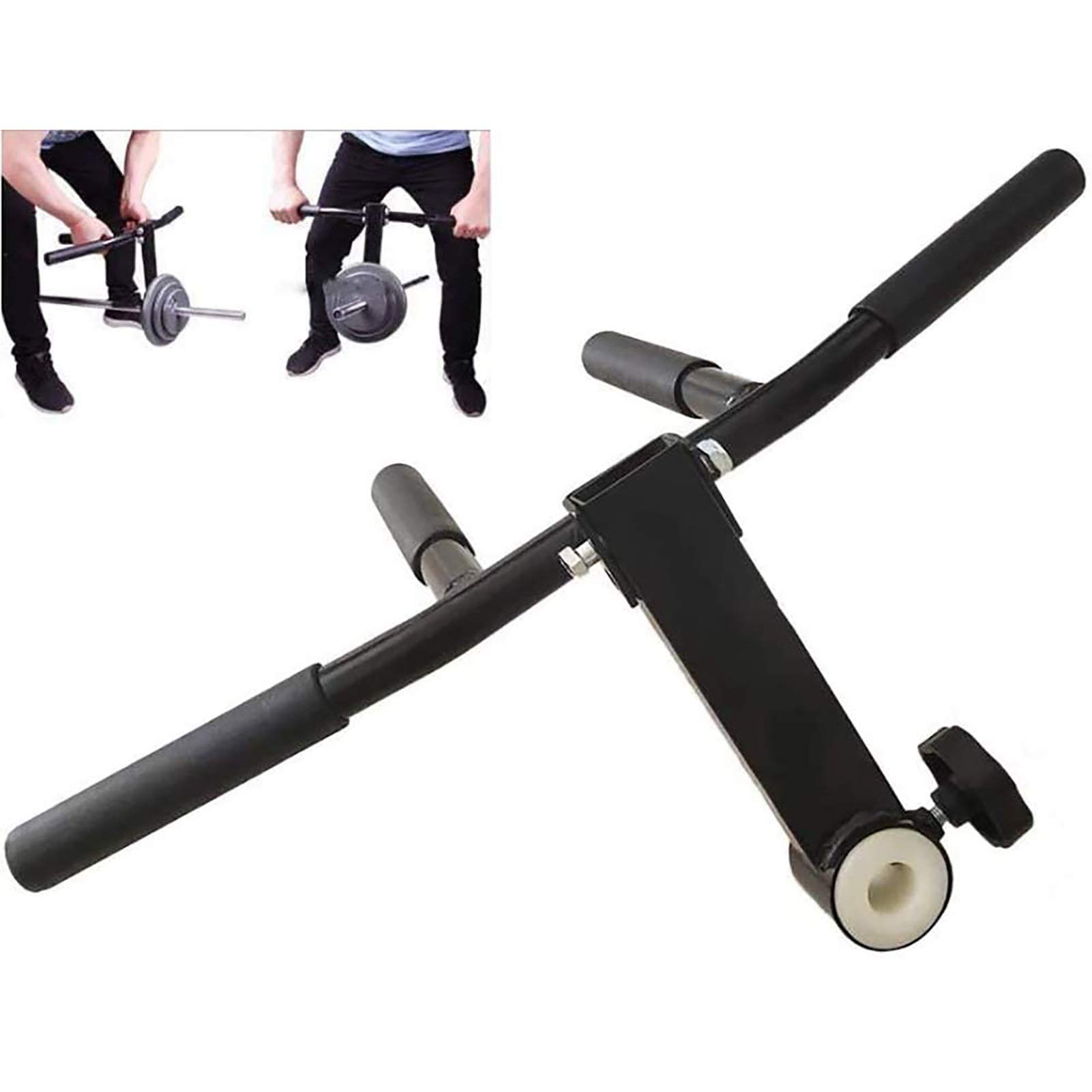 XingLi Deluxe T-Bar Row Platform with Landmine Handle - Olympic Barbell Attachment for 2-Inch Bars - Home Gym Equipment for Back, Arm & Shoulder Workouts - Perfect for Strength Training & Muscle Building