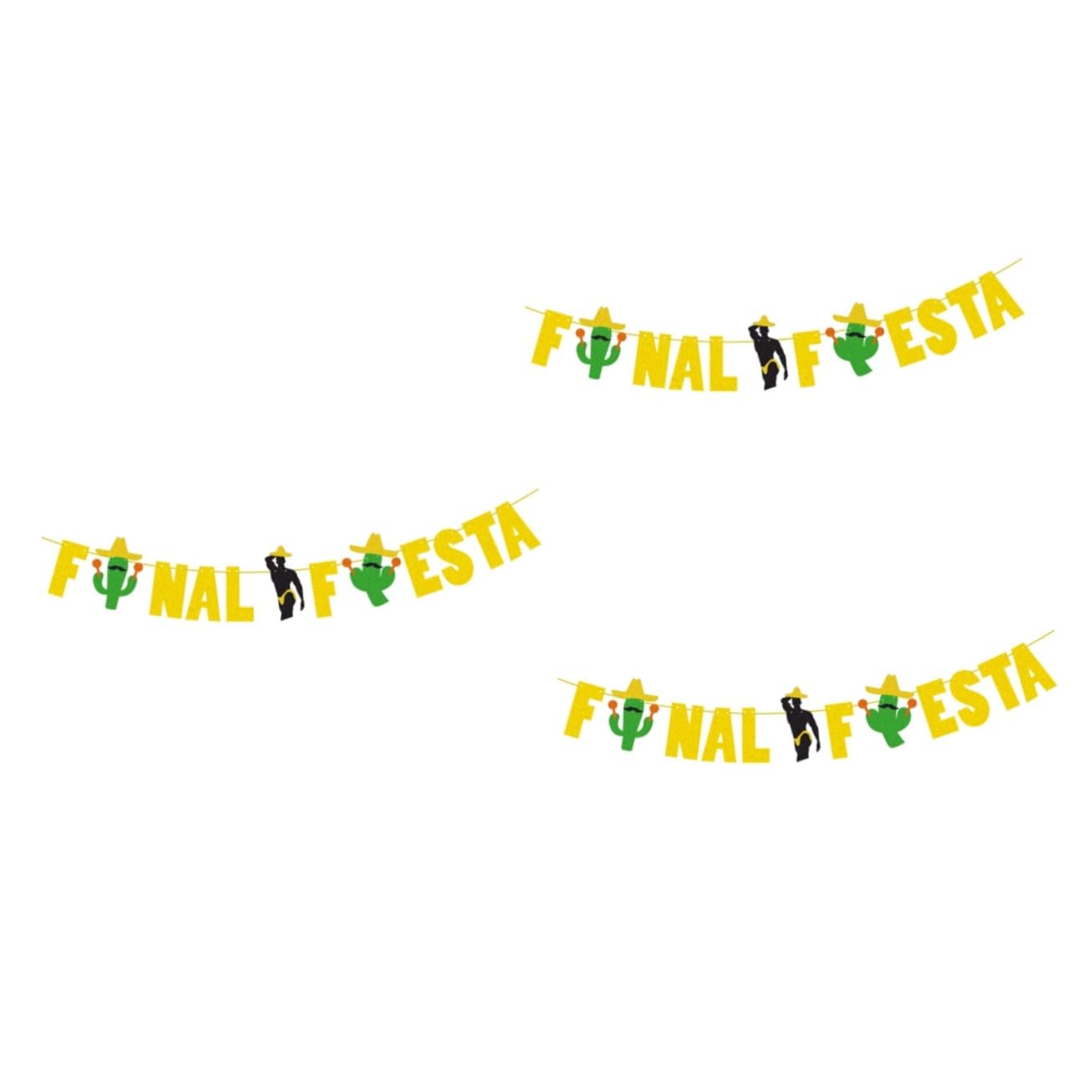 SHINEOFI 3-Piece Hawaiian Party Decorations Set - Tropical Fiesta Garland, Hanging Bunting with Pull String Flag & Glitter Powder for Luau, Beach Party & Summer Celebration Decor
