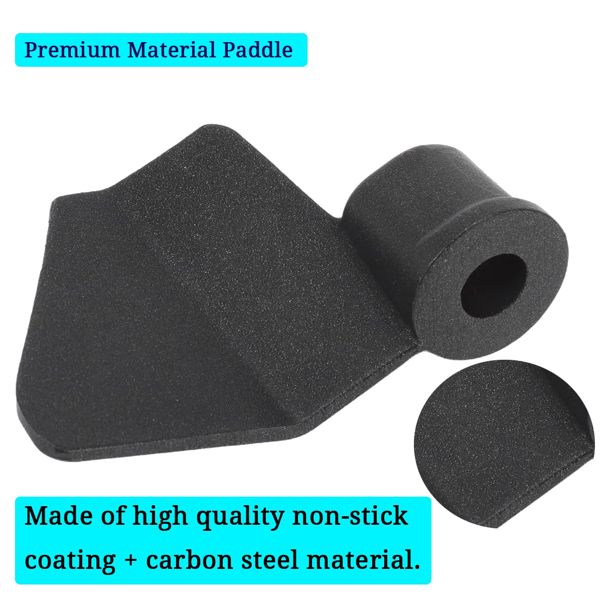 2 Pack Non-Stick Coated Carbon Steel Bread Maker Paddles - Replacement Blades for Bread Machine | Perfect for Homemade Bread, Rolls & Dough Kneading