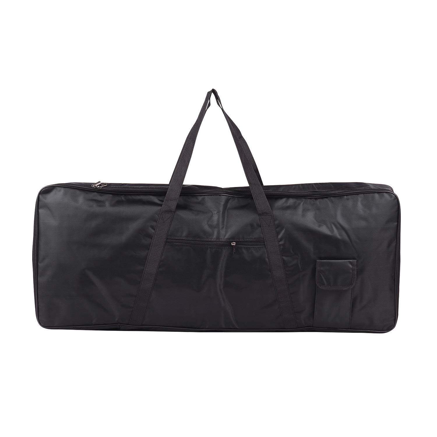 Fesjoy 61-Key Piano Keyboard Bag - Portable Electric Piano Gig Bag with Durable Handle, 4MM Anti-Collision Cotton Padding & Outside Pockets - Perfect for Travel, Practice & Performances (Black)