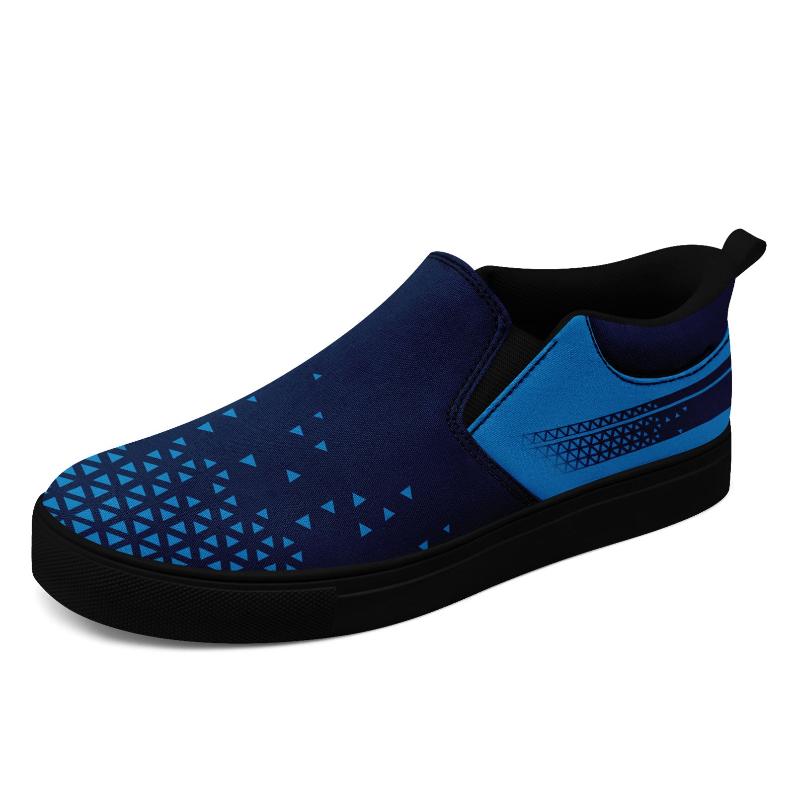 Custom Personalized Slip-On Canvas Sneakers for Men & Women - Handmade Breathable Comfortable Shoes for Casual Wear, Walking & Travel - FN071 E023042