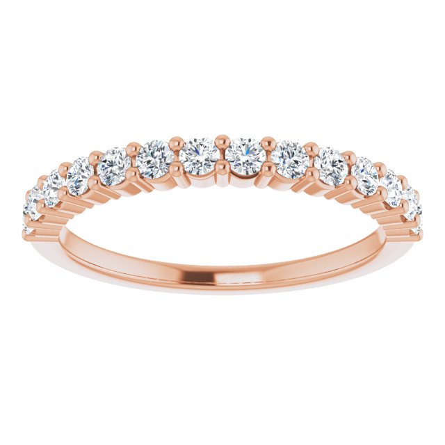 0.37 Carat Round Cut Diamond Wedding Band - Elegant Engagement Ring for Women, Perfect for Anniversaries & Proposals