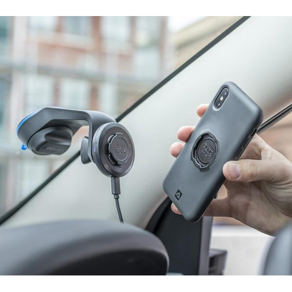 Quad Lock Universal Phone Car Mount Holder - Secure & Adjustable for iPhone, Samsung & More - Perfect for GPS Navigation & Hands-Free Driving