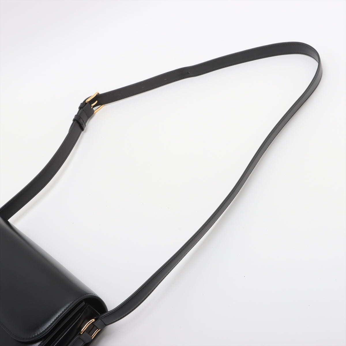 Celine Triomphe Classique Medium Black Crossbody Bag - Stylish & Elegant for Women's Daily Use, Work, and Evening Events