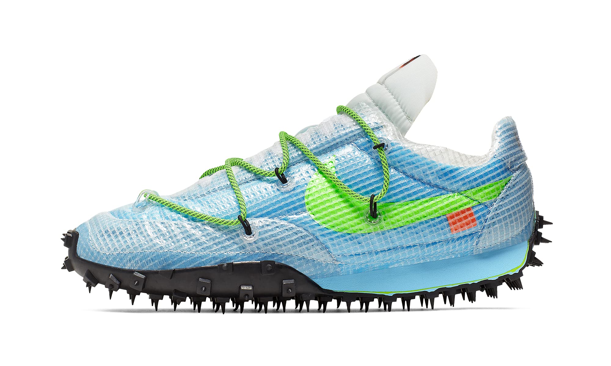 Nike Women's Waffle Racer SP CD8180 Off-White & Vivid Sky Running Shoes - Size 10W - Lightweight Comfort for Jogging, Gym & Casual Wear
