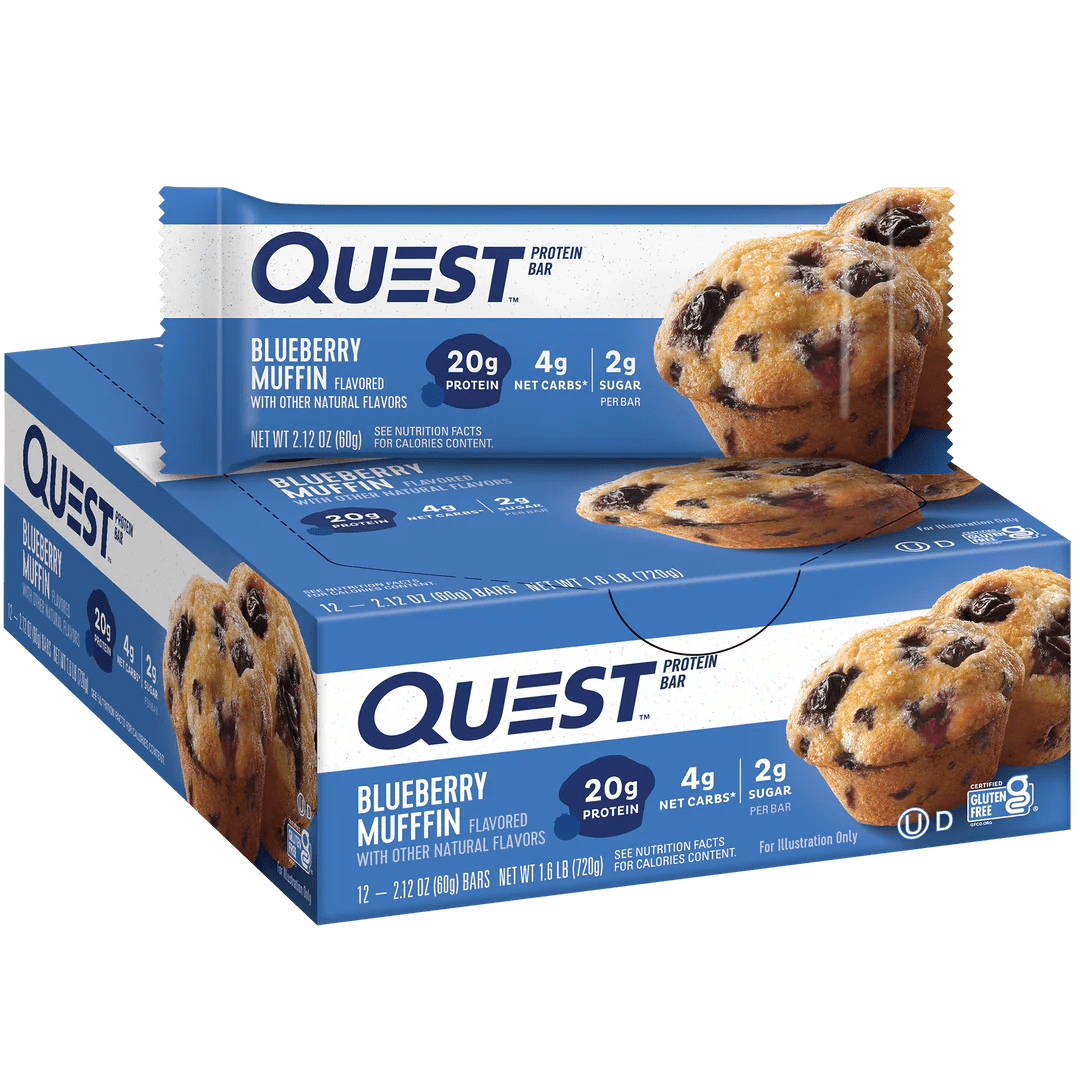 Quest Protein Bars 12 Pack - High Protein Snack Bars for Weight Loss & Muscle Building - Perfect for Gym, Workout & On-the-Go Energy Boost