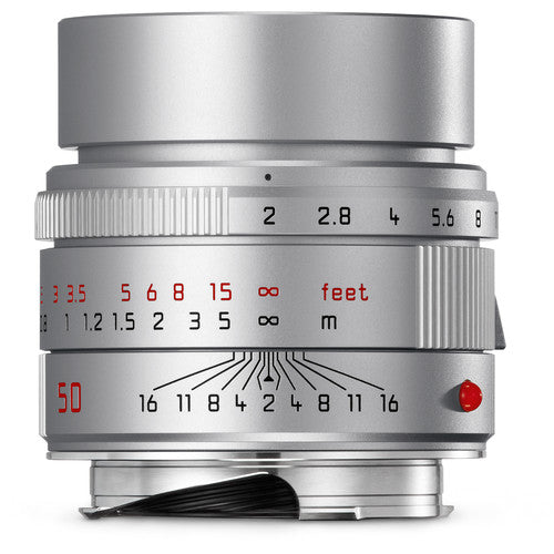 Leica APO Summicron M 50mm f/2 ASPH. Lens (Silver Anodized) - Professional Prime Lens for Leica M Mount Cameras - Perfect for Portrait, Street & Low Light Photography