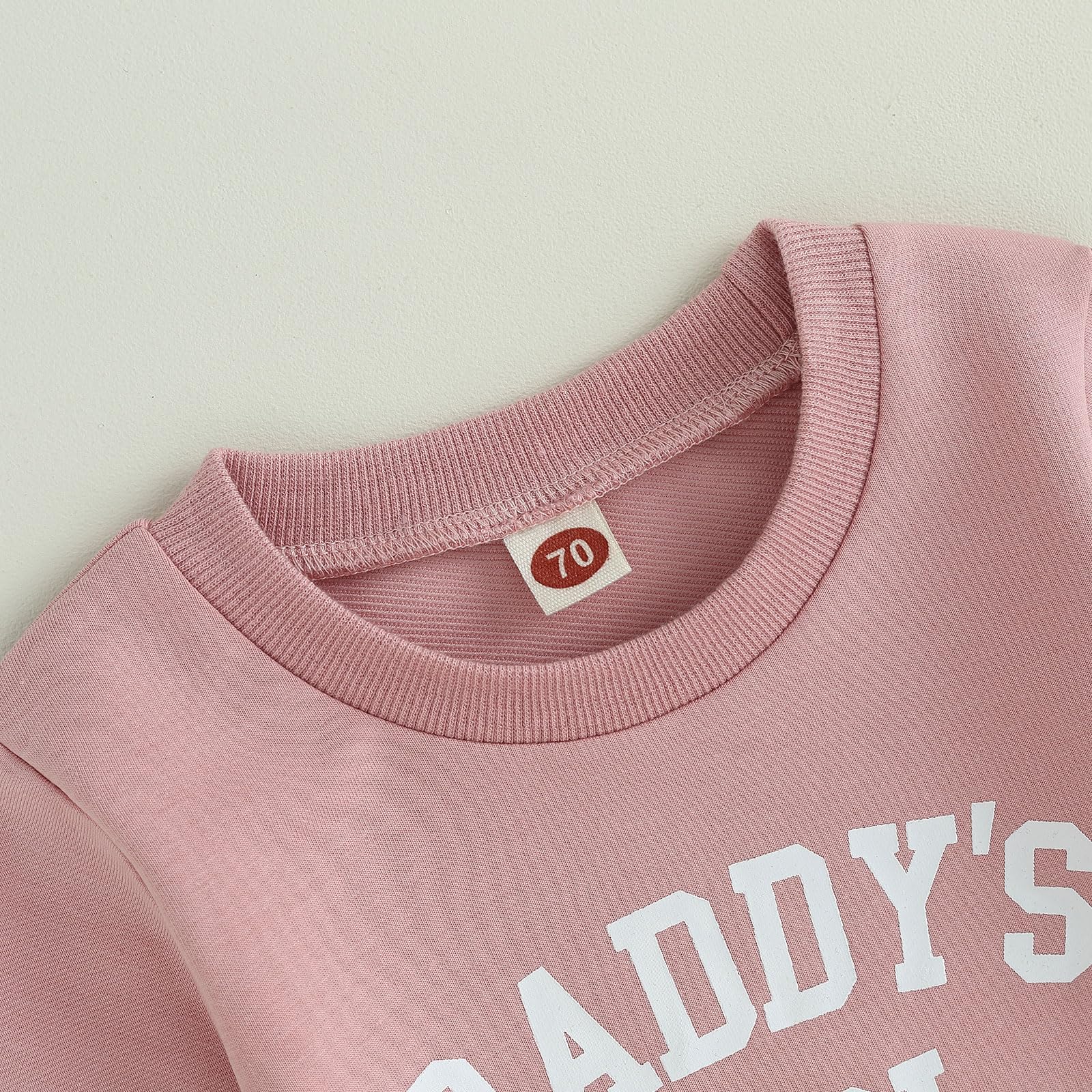 Daddy's Girl 2-Piece Toddler Outfit - Long Sleeve Letter Print Sweatshirt & Pants Set | Fall Winter Baby Clothes for Girls | Cute Matching Outfits for Playdates & Family Photos