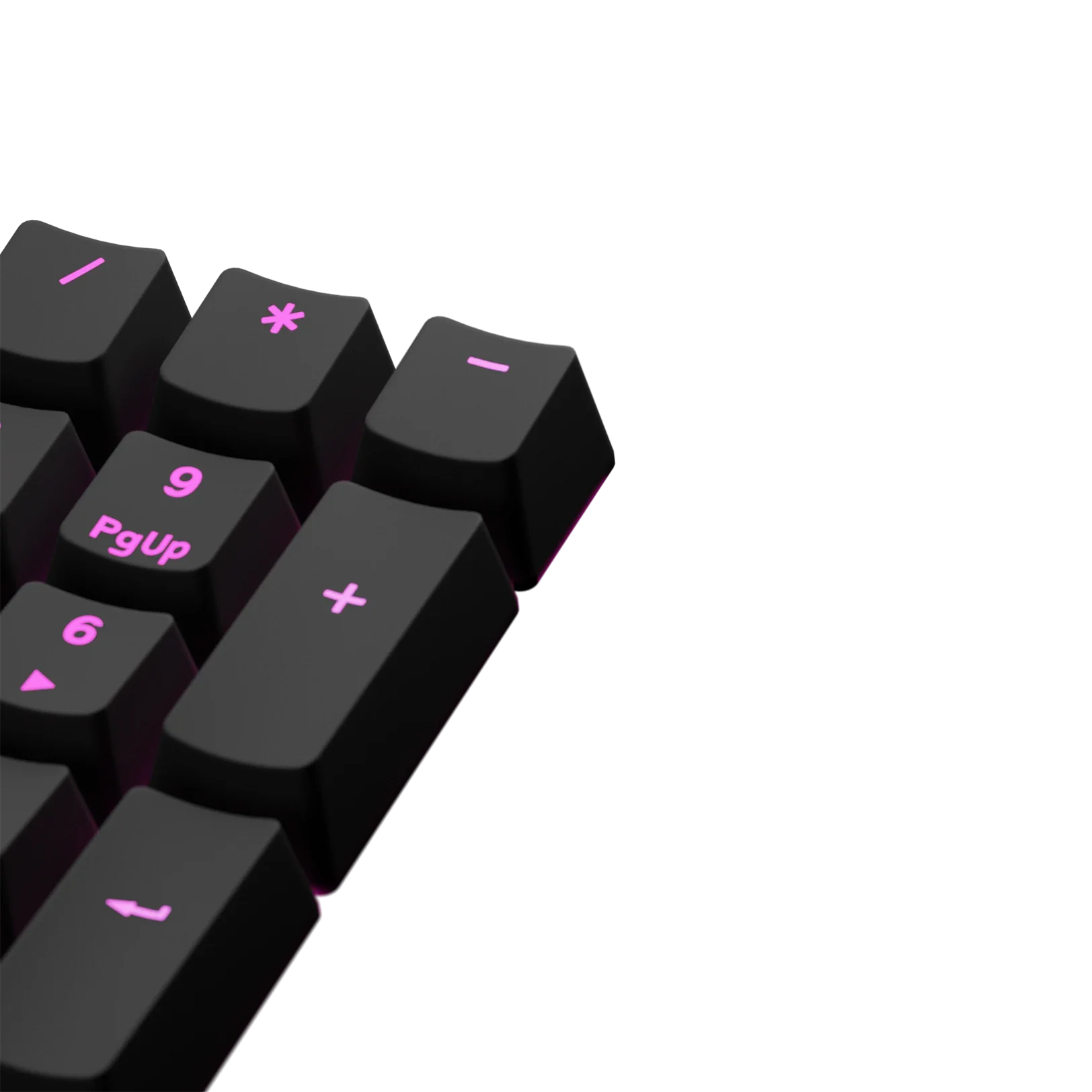 Backlit Black FR Keycaps for Mechanical Keyboards - Perfect for Gaming, Typing & Custom Builds