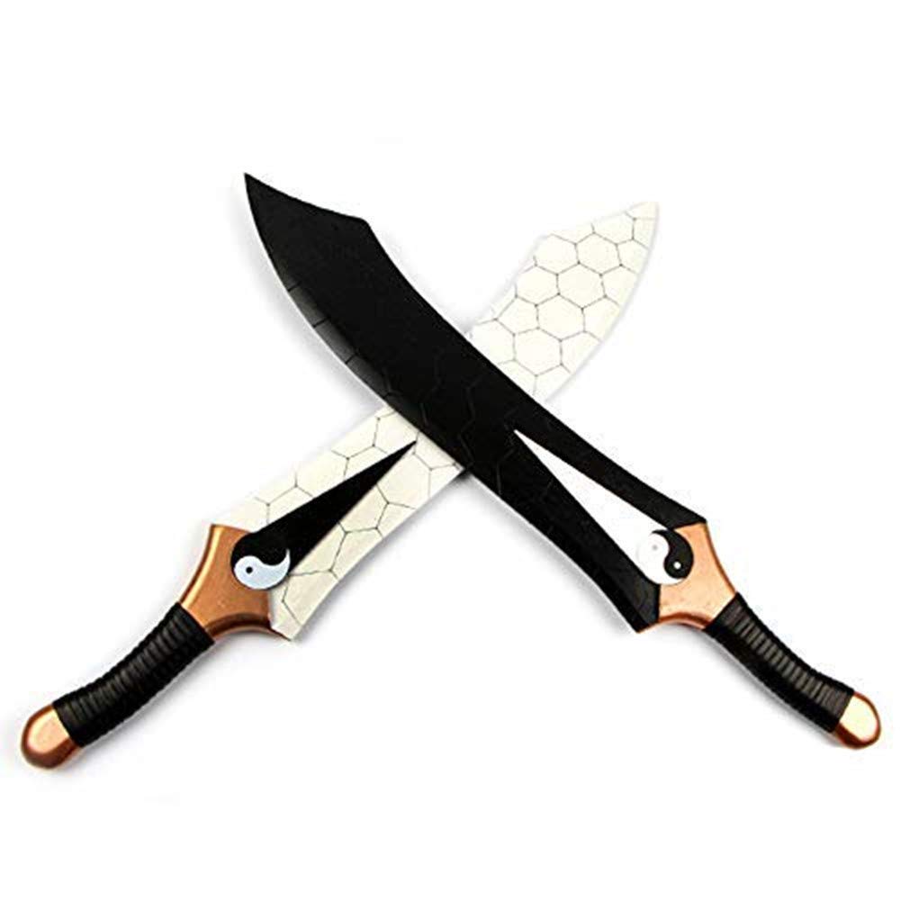 Fate Stay Night Archer Emiya Cosplay Red Wooden Sword - Double Bladed Anime Replica for Cosplay, Halloween Costume & Themed Parties