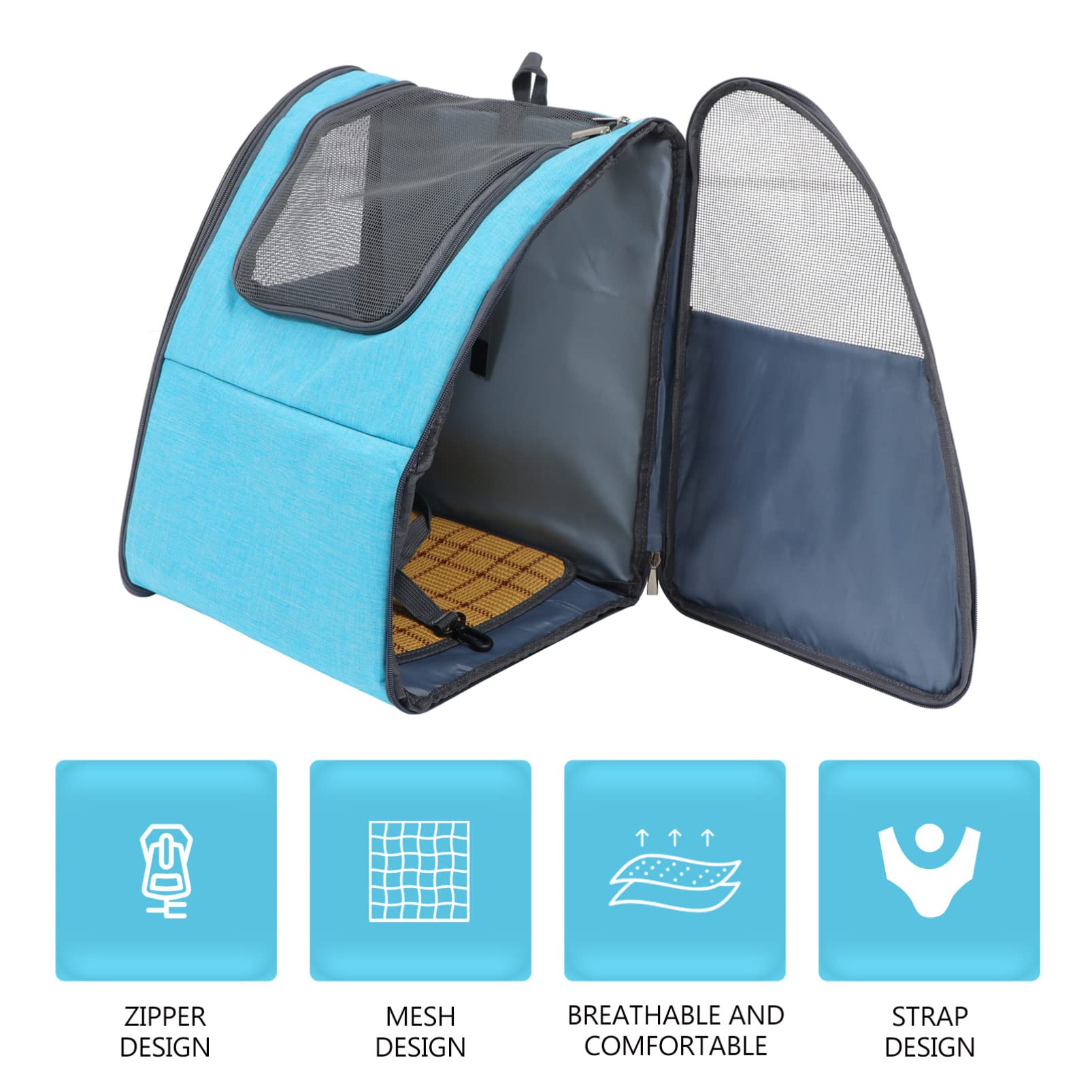 BESPORTBLE Foldable Cat & Dog Backpack Carrier - Ventilated Pet Travel Backpack for Hiking, Airplane, Outdoor Adventures