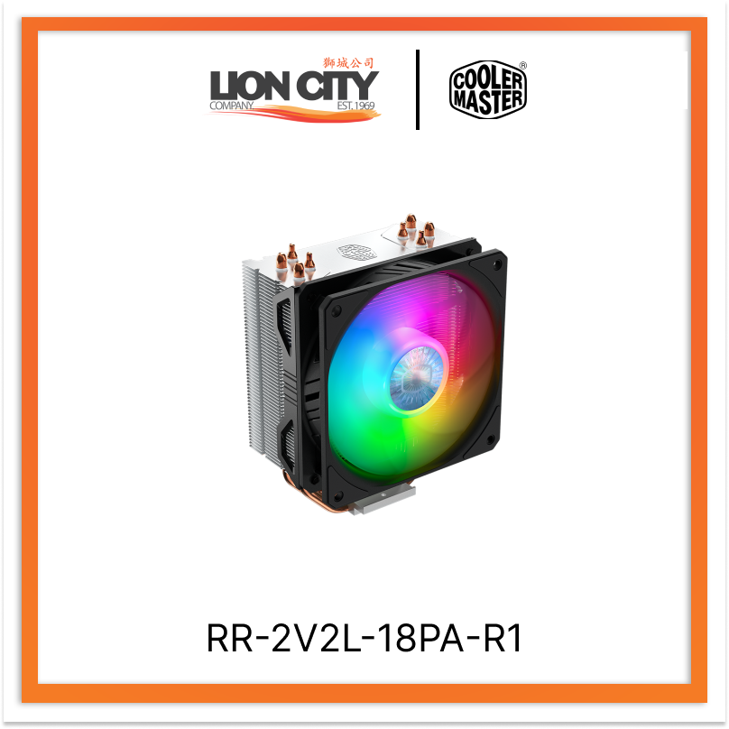 Cooler Master Hyper 212 ARGB CPU Cooler - High Performance Air Cooler with RGB Lighting for Intel/AMD Processors - Perfect for Gaming PCs and Workstation Builds