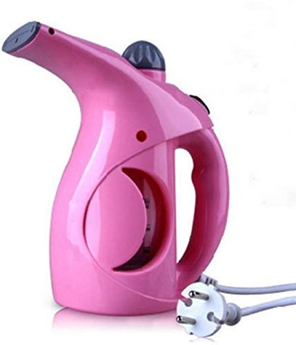 SKYUNION™ 600W Portable Garment Steamer with Detachable Fabric Brush - 120ml Handheld Steamer for Clothes, Curtains & Facial Care | Compact Travel Steamer for Home, Hotel & On-the-Go Use (Pink)