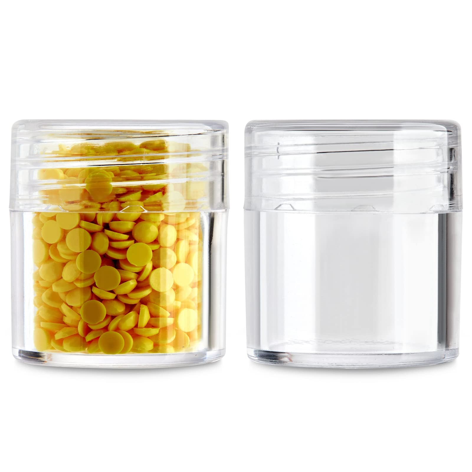 Bright Creations Clear Bead Storage Organizers - 3 Pack Plastic Containers with Lids for Glitter, Beads, Arts & Crafts Supplies (93 Pieces) - Perfect for Jewelry Making, DIY Projects & Craft Room Organization