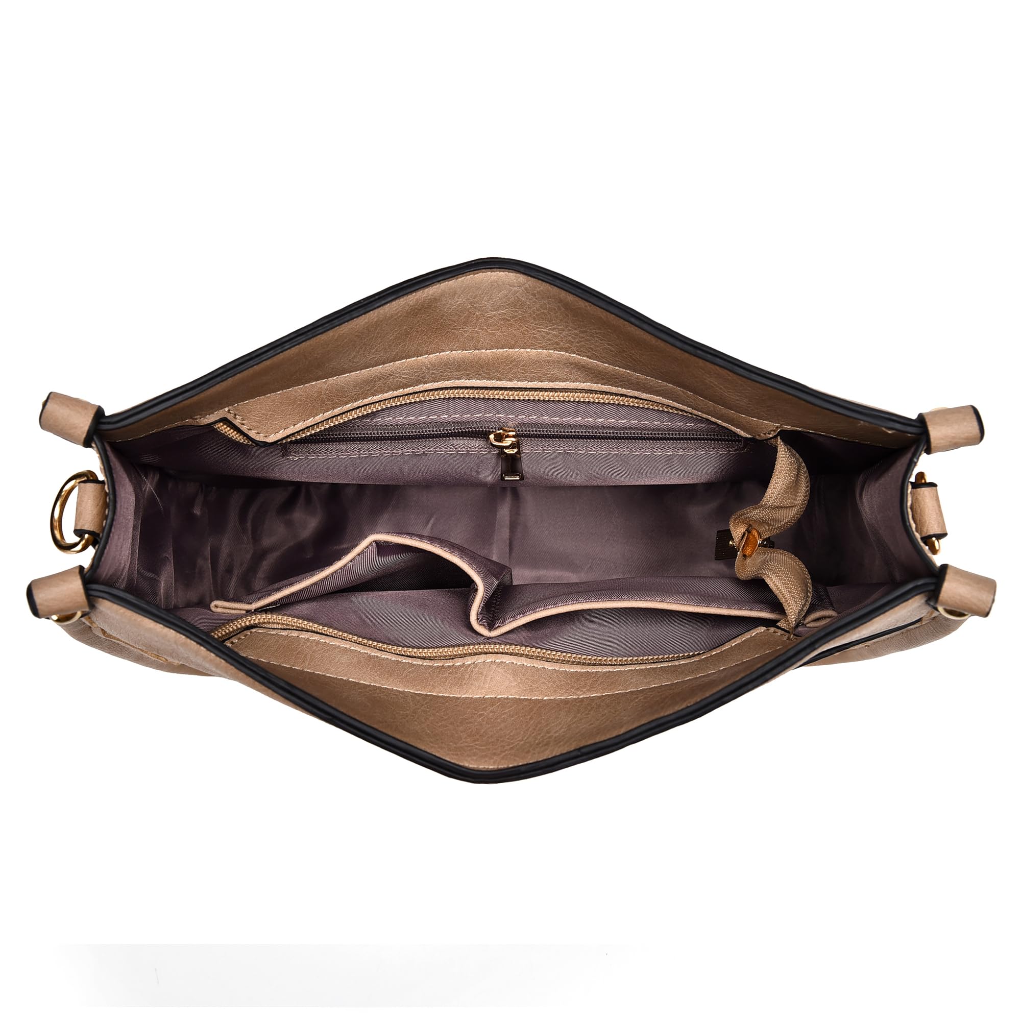 Women's Vegan Leather Crossbody Bags with Guitar Strap - Fashionable Hobo Shoulder Purse & 2-Piece Wallet Set | Perfect for Travel, Shopping, and Everyday Use
