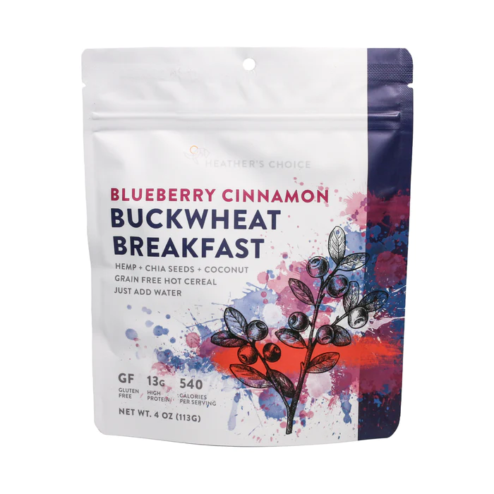 Organic Blueberry Cinnamon Buckwheat Breakfast Cereal - Gluten-Free, Non-GMO, High Fiber Healthy Morning Meal - Perfect for Smoothie Bowls, Yogurt Toppings & Quick Breakfasts