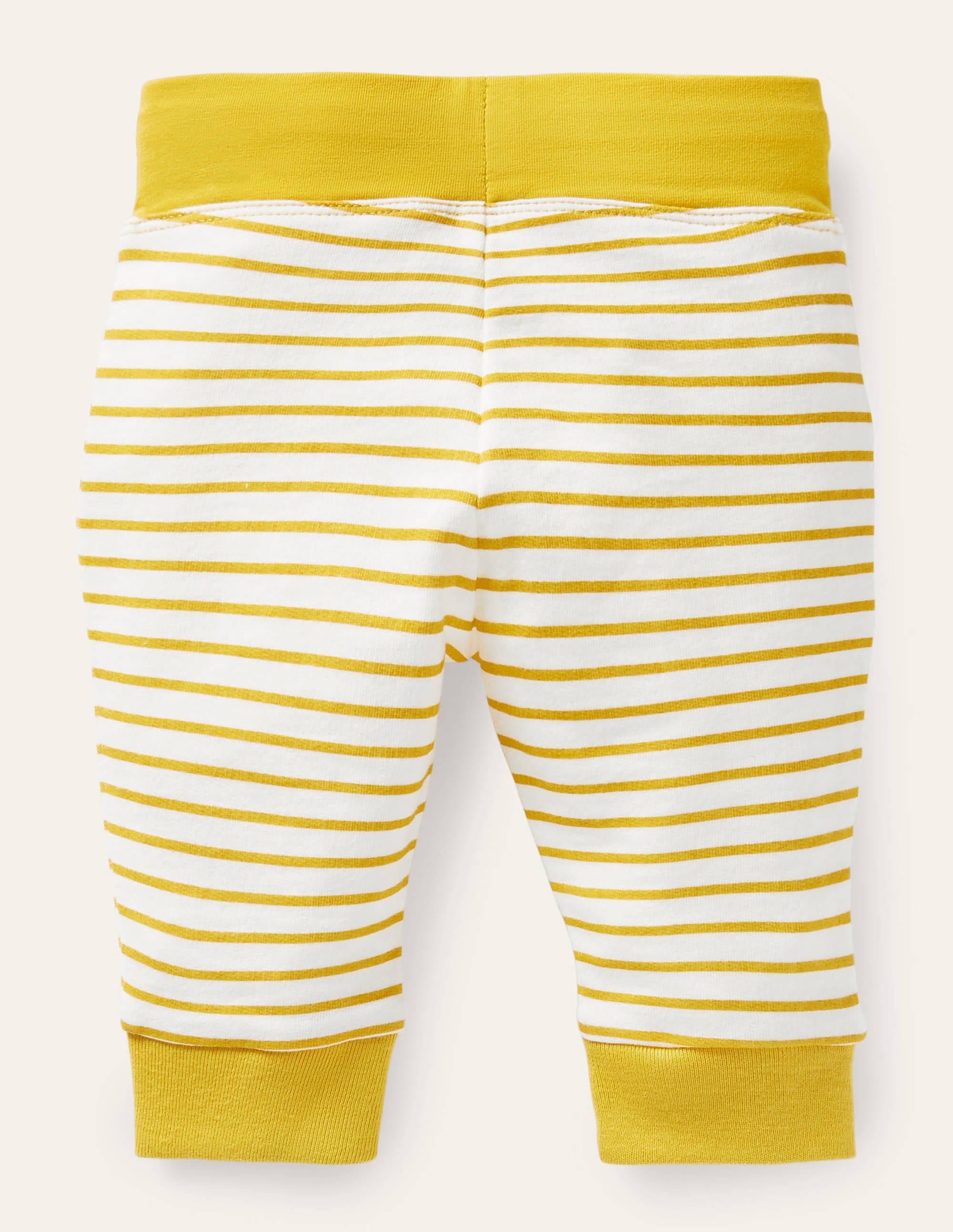Appliqué Knee Jersey Bottoms for Women - Ivory & Sweetcorn Yellow Farmhouse Style - Comfortable Stretchy Lounge Pants for Home, Yoga, and Casual Wear