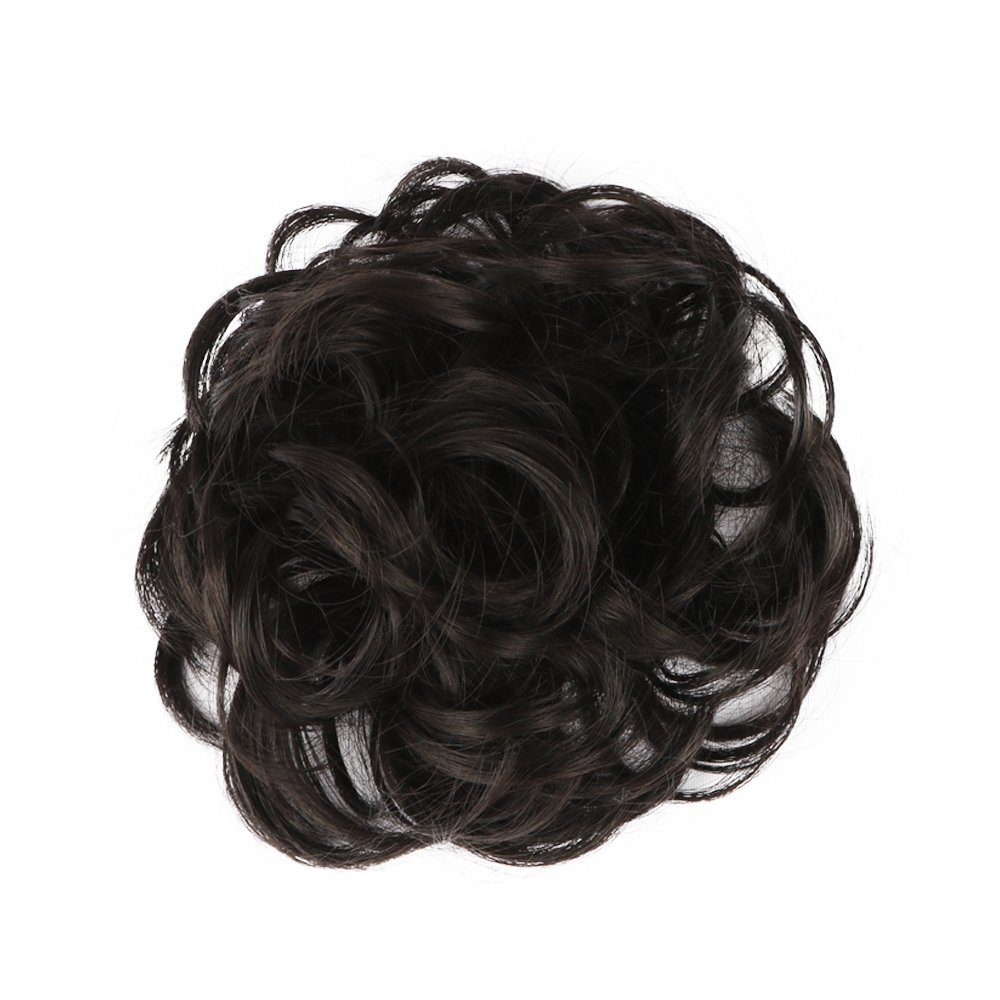 STYLER Messy Bun Hair Pieces for Women - Synthetic Curly Donut Updo Hair Extension (2#) - Perfect for Weddings, Parties & Everyday Hairstyles