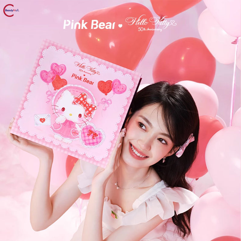 Pink Bear x Hello Kitty Collab Nourishing Lipstick Gift Set - Hydrating & Moisturizing Lip Care for Daily Use, Gifts & Special Occasions