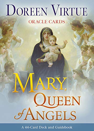 Mary, Queen of Angels Oracle Cards - Divine Guidance Deck for Spiritual Growth, Meditation & Angel Messages (44-Card Set with Guidebook) | Perfect for Daily Readings, Self-Reflection & Connecting with Angels