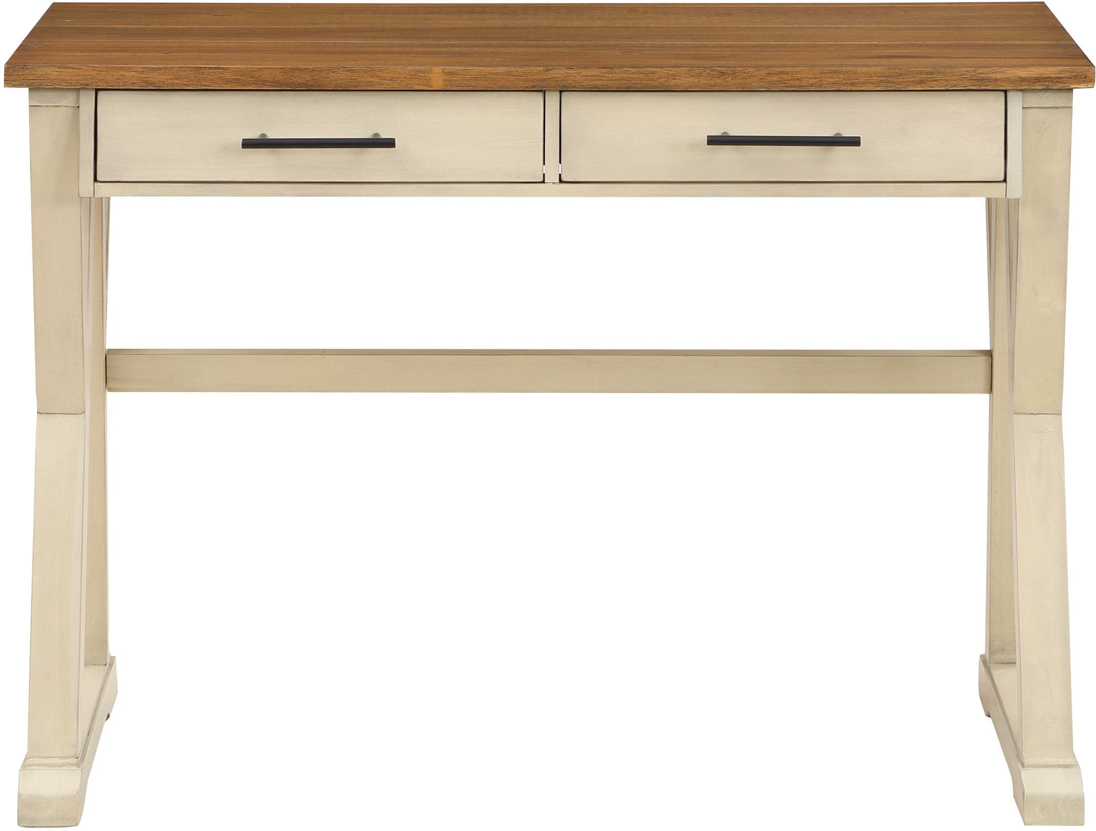 Office Star Jericho Rustic Writing Desk [JR4221] - Solid Wood Home Office Desk with Drawer, Perfect for Small Spaces, Remote Work & Study
