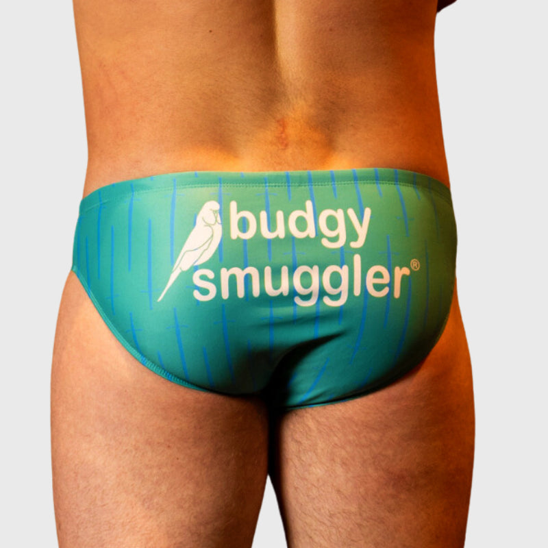 Budgy Smuggler Scotland Rugby Teal Claymore Swimwear - Comfortable Men's Swim Briefs for Beach, Pool & Water Sports