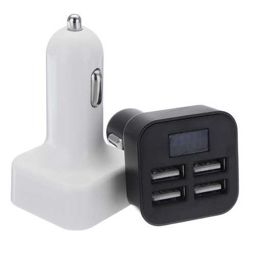 Fast Car Charger 4-Port USB 3.1A Quick Charge - Compatible with iPhone, Samsung, Tablets & More - Perfect for Road Trips & Long Commutes