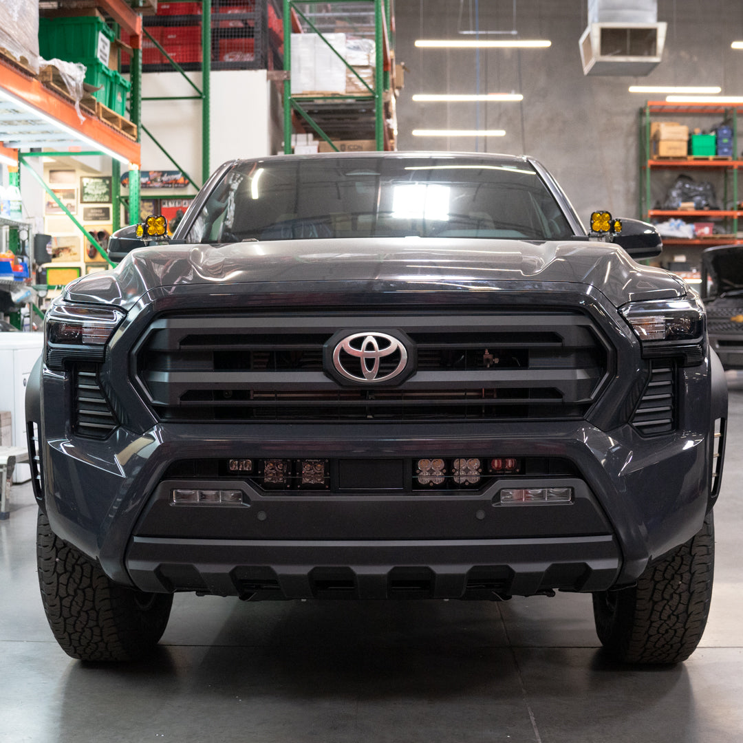 2024 Toyota Tacoma LED Light Bar Bumper Mount Kit - Heavy Duty Off-Road Bracket for Fog Lights & Driving Lights - Perfect for Night Driving, Camping & Truck Accessories