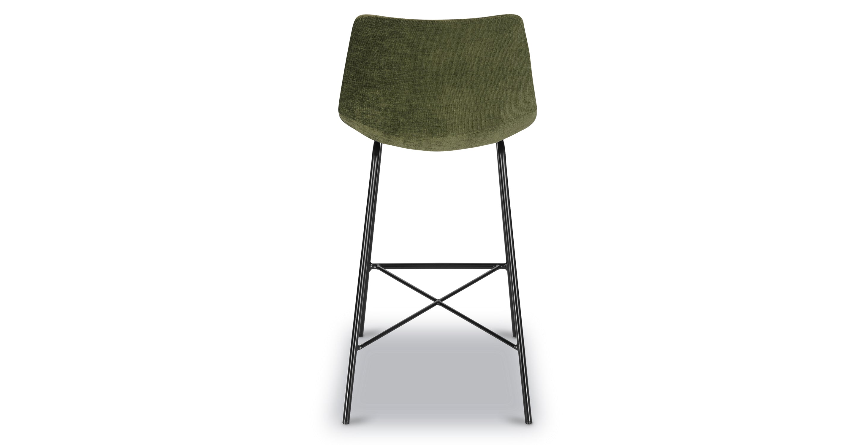 Paxton 24 Inch Velvet Counter Stool - Modern Kitchen Bar Stool with Padded Seat for Dining, Breakfast Nook, and Home Decor
