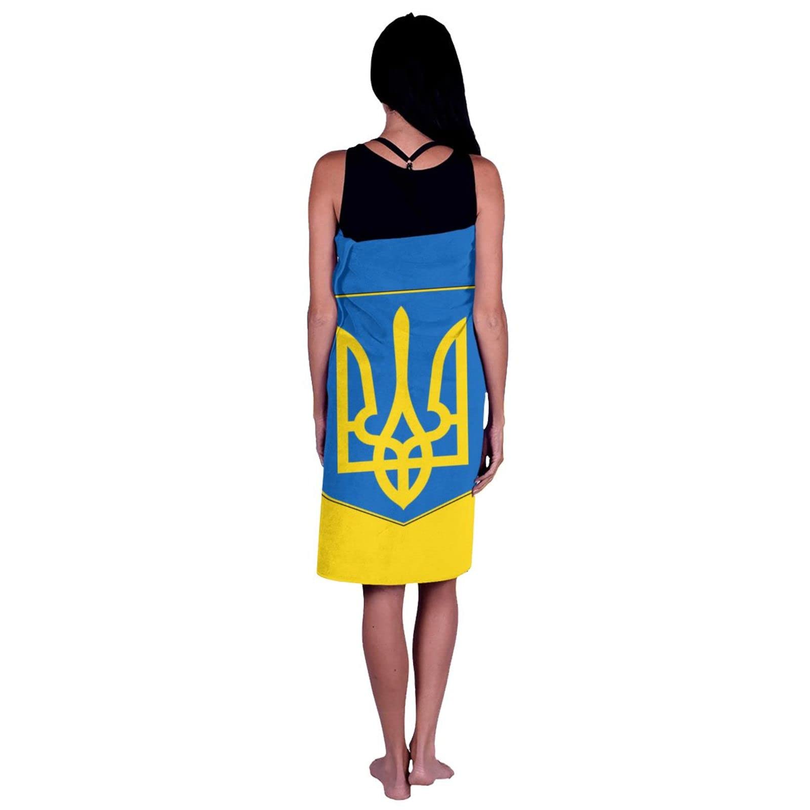 Ukrainian Flag Beach Towel - Soft Microfiber Quick-Dry Bath Towel for Adults & Kids | Patriotic Pool, Beach, Travel, Camping Accessory | Unisex Large Towel Blanket
