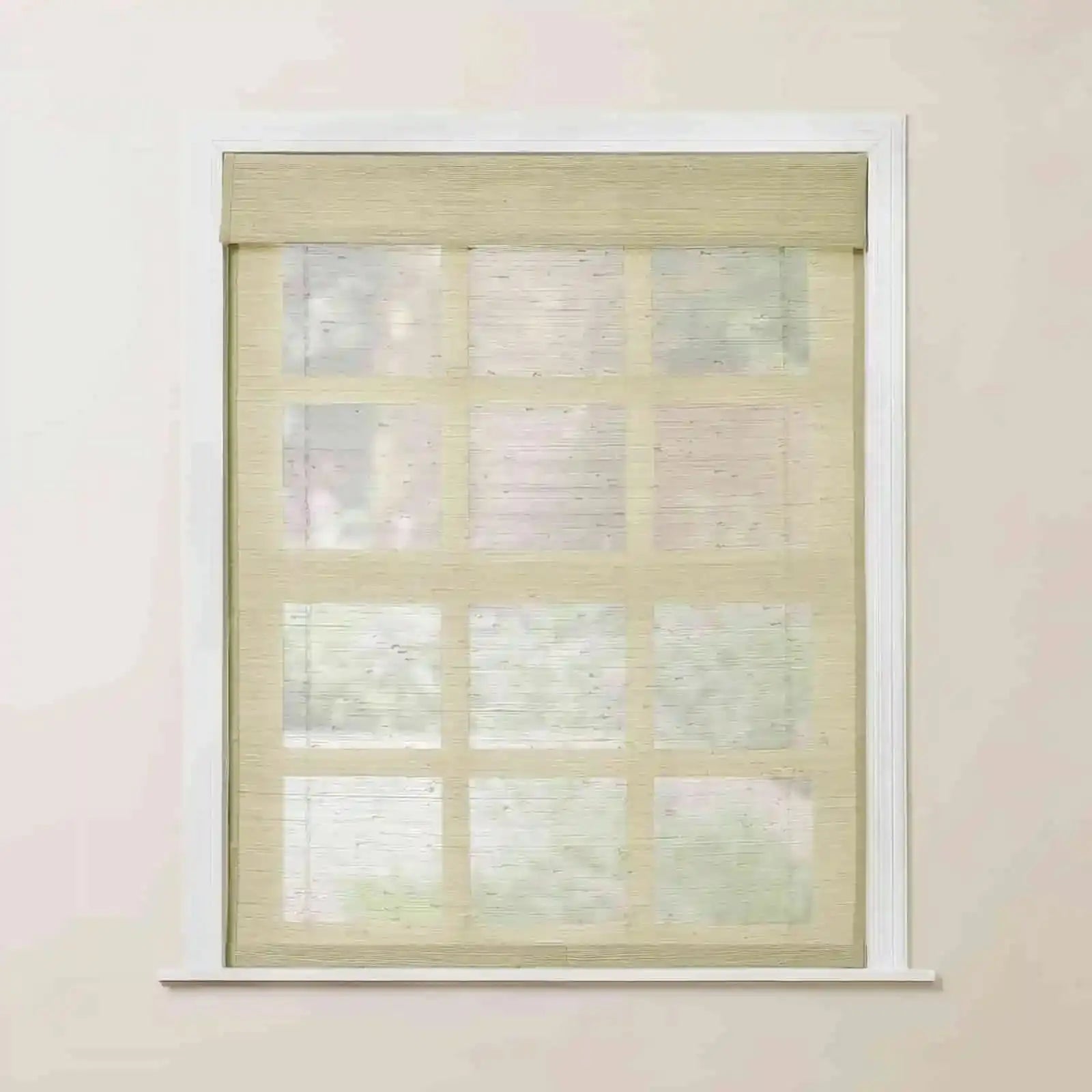 Rae Natural Ramie Bamboo Woven Shades - Series P | Eco-Friendly Window Coverings for Living Room, Bedroom & Patio | Light Filtering & UV Protection