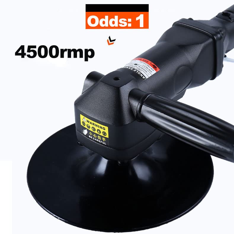 7-Inch Heavy Duty Pneumatic Air Sander/Polisher - Lightweight 5.47 lbs, Adjustable Speed up to 4500 RPM - Perfect for Automotive Detailing, Woodworking & Metal Polishing