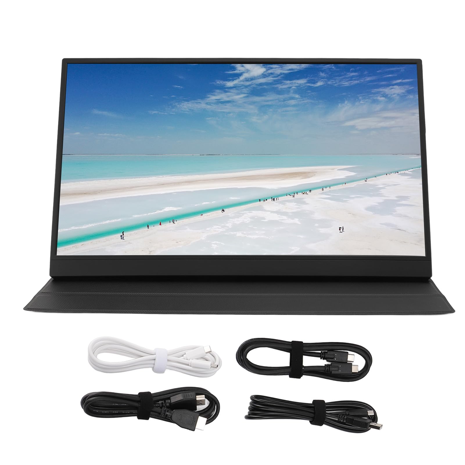 Vikye 17.3 Inch Portable Monitor with 2.5K HDMI Display, 60Hz Refresh Rate, Built-in Speakers, 16:9 External Expansion Screen - Perfect for Laptop Extensions, Gaming, and Business Presentations