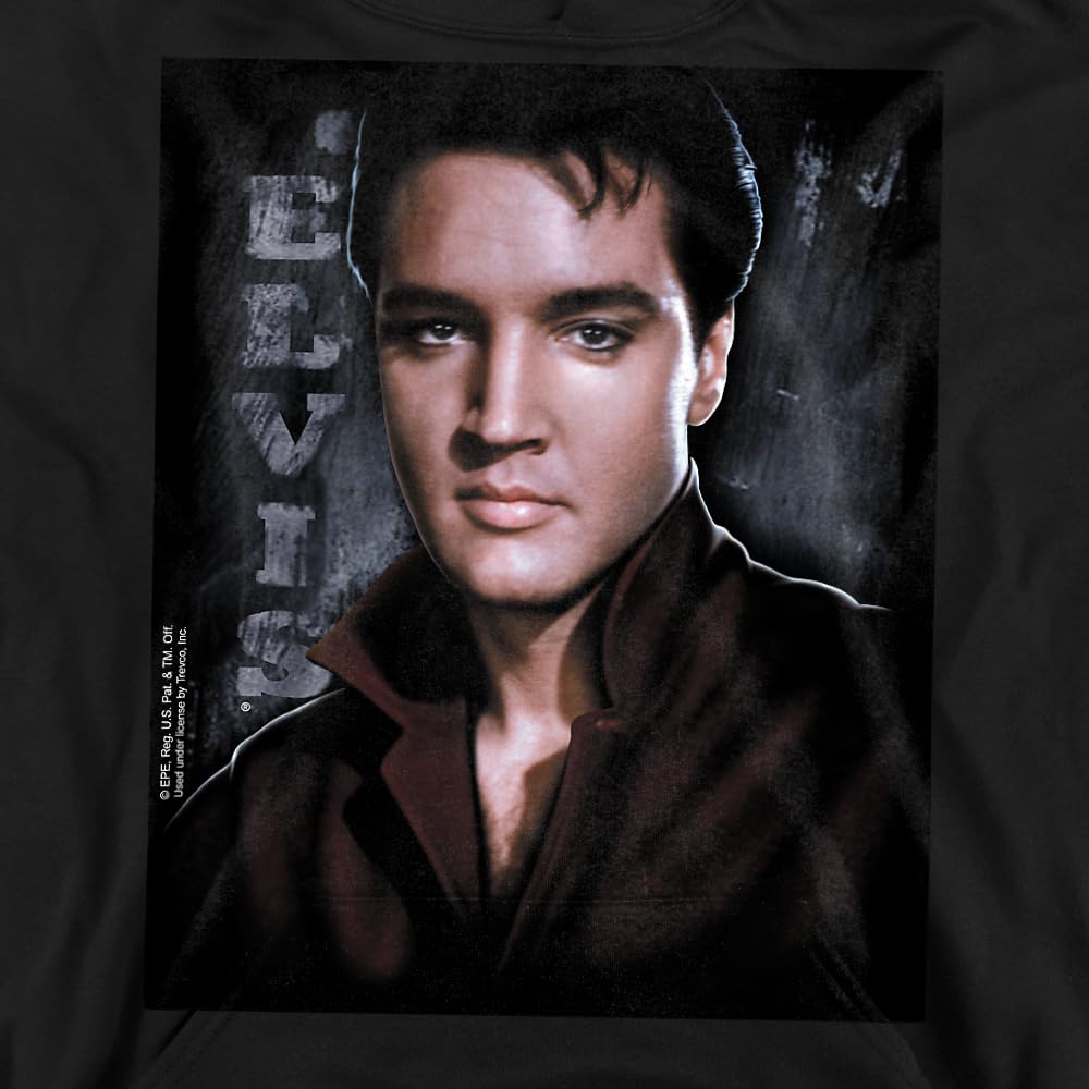 Elvis Presley Youth Hoodie Sweatshirt - Tough Graphic Pullover for Men & Women - Casual Streetwear for Concerts, Parties & Vintage Fashion Lovers