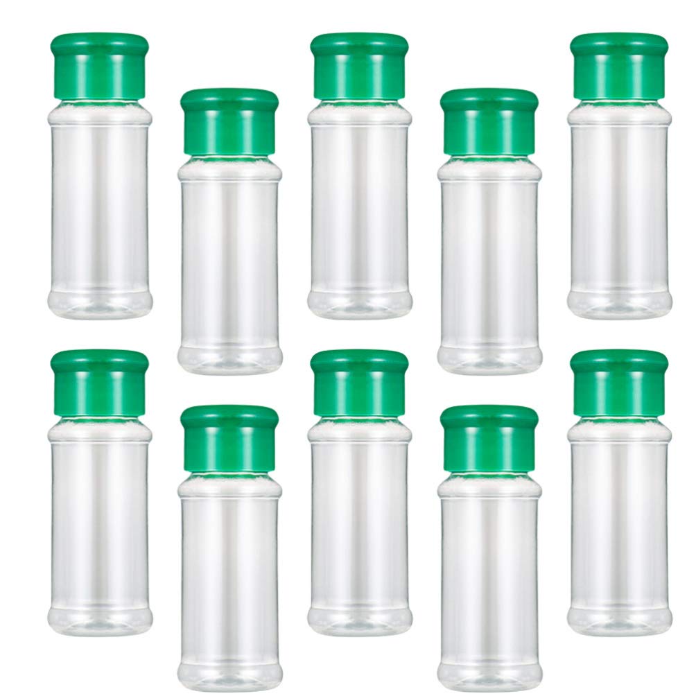 HEMOTON 40-Piece Plastic Spice Shaker Set with Lids - Castor Sugar Dispenser, Pepper Bottle, Seasoning Jars for Kitchen, Restaurant & Home Use - Perfect for Salt, Pepper, Spices & Condiments