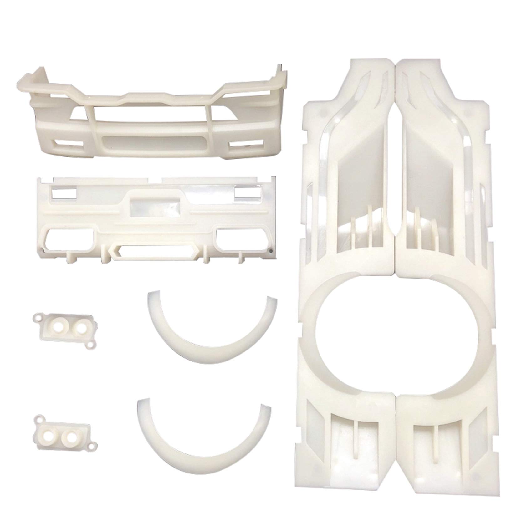 JEROME D12 1/10 Scale RC Car Upgrade Parts - Body Armor Surround Kit & Decorative Cover Accessories for Off-Road Racing and Crawling