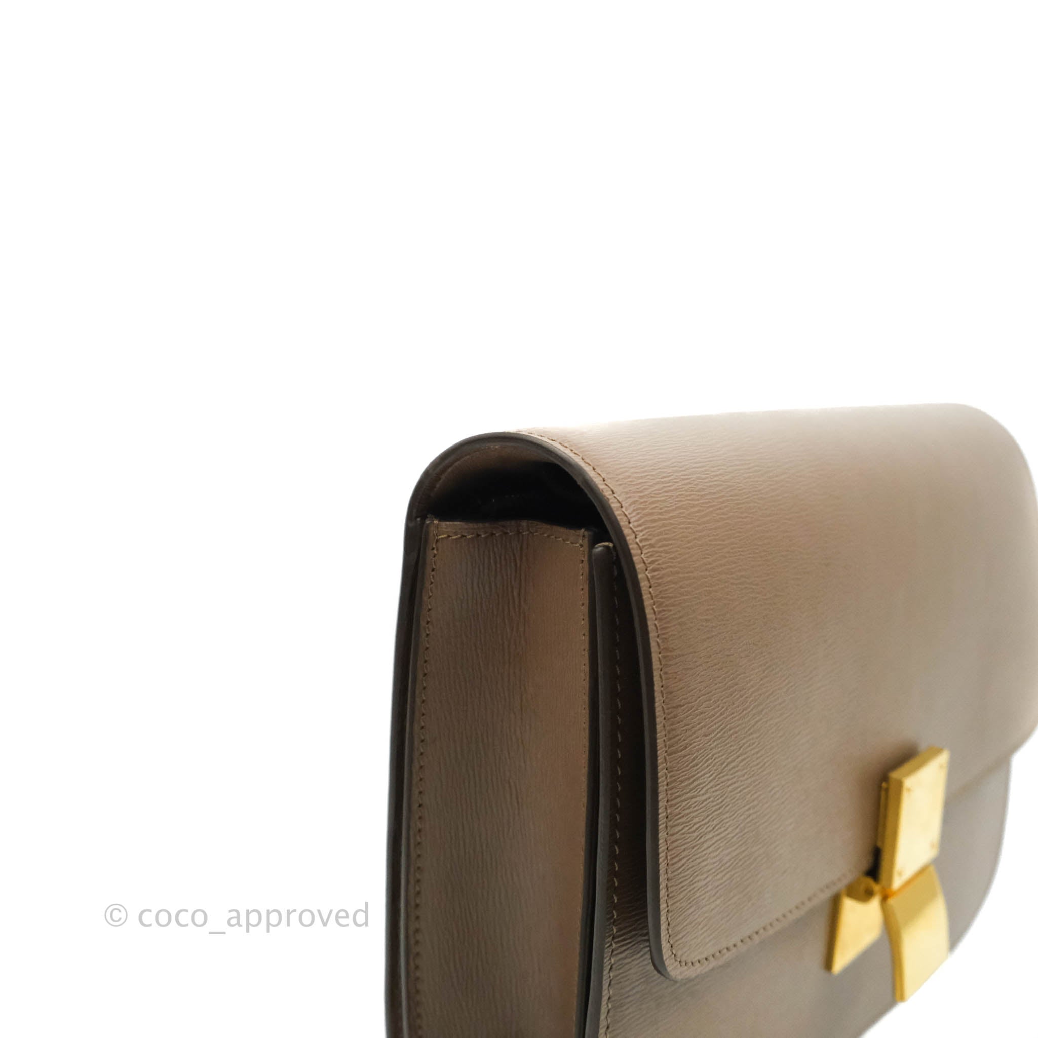 Celine Medium Classic Box Flap Bag in Souris Liege Calfskin Leather - Elegant Shoulder Bag for Women | Perfect for Work, Evening Events & Everyday Use