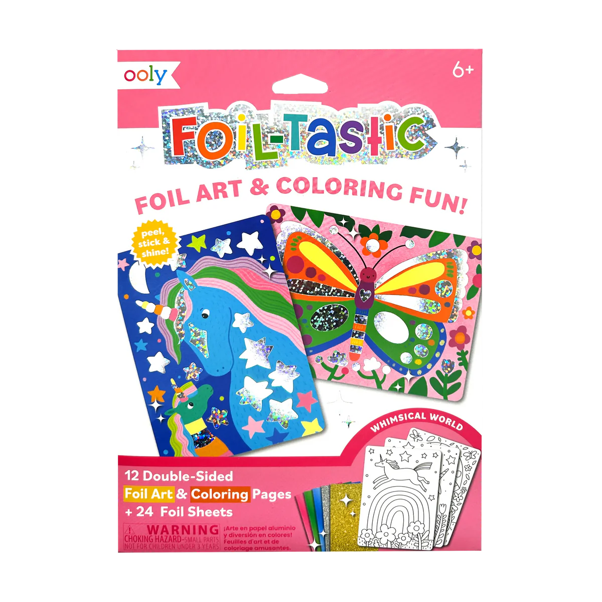Foil Tastic Foil Art Kit for Kids - Creative DIY Craft Set with Metallic Foil Sheets & Stickers - Perfect for Birthday Gifts, Party Favors, and Classroom Art Projects