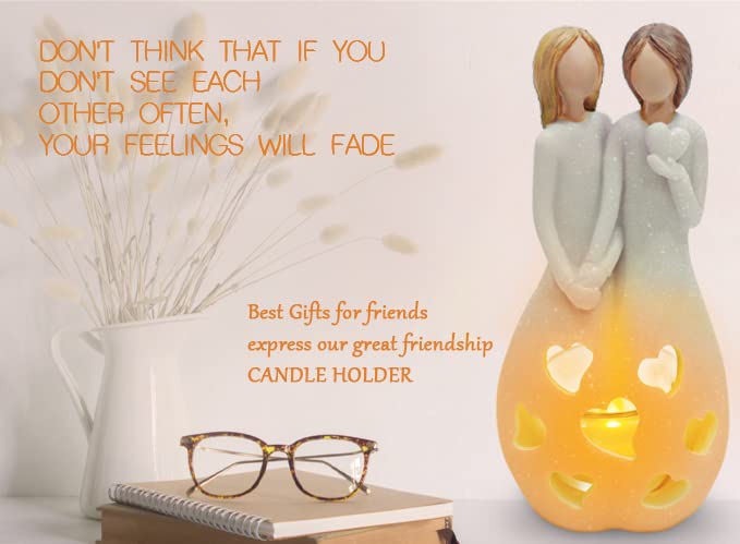 Thoughtful Birthday Gift for Sister - Elegant LED Flameless Candle Holder with Flickering Flame Effect | Perfect Women's Friendship Gift for Best Friend | Ideal for Home Decor, Bedroom Ambiance & Relaxation Moments